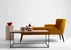 Konferenční stolek na kovových rámech do obývacího pokoje Tensio Solid Wood 100x60