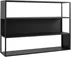 Prostorný kovový regál do obývacího pokoje Hyller Side 150x110