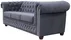 Sofa 3-osobowa Chesterfield York Blink z funkcją spania