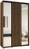 Šatní skříň s posuvnými dveřmi a zrcadlem Lanko 2 150, hloubka 60 cm