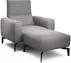 Kreslo s taburetom Cosy