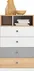 Malá komoda se zásuvkami a přihrádkami do studentského pokoje Pixel