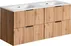 Koupelnový nábytkový set Adel Oak 120 s umyvadly na desku stolu