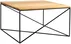 Konferenční stolek na kovových rámech 100x100 Memo Solid Wood