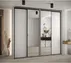 Skriňa s posuvnými dverami so zrkadlom vysoká Davos 3 260 hĺbka 60 cm