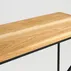 Konzolový stolek na kovových rámech Memo Solid Wood 100