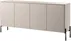 Komoda czterodrzwiowa z półkami i 4 szufladami Sonatia 200 cm