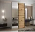 Šatní skříň s posuvnými dveřmi se zrcadlem Lux 3 130