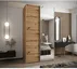Šatní skříň s posuvnými dveřmi se zrcadlem Lux 3 130