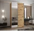 Šatní skříň s posuvnými dveřmi se zrcadlem Lux 3 130