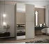 Šatní skříň s posuvnými dveřmi se zrcadlem Lux 3 130