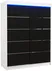 Šatní skříň s posuvnými dveřmi s LED osvětlením Luft 150