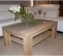 Praktyczny stolik z półką pod blatem do salonu Arras
