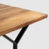 Stůl na kovových rámech do jídelny 180 Longo Solid Wood