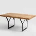 Konferenční stolek na kovových rámech Longo Solid Wood 100x60