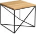 Konferenční stolek na kovových rámech 50x50 Memo Solid Wood