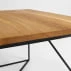 Konferenční stolek na kovových rámech 80x80 Memo Solid Wood