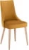 Čalouněná židle s dřevěnými nohami Kiko