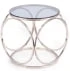 Kavový stolek Venus S do obývacího pokoje kouřené sklo-stříbrná