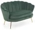 Tapicerowany fotel Amorinito XL ciemny zielony