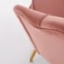 Tapicerowany fotel Amorinito jasny różowy