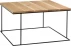 Konferenční stolek na kovových rámech 100x100 Walt Solid Wood
