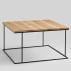 Konferenční stolek na kovových rámech 100x100 Walt Solid Wood