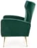 Nowoczesny fotel do salonu Vario ciemny zielony