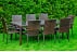 Zestaw mebli stołowych do ogrodu z 8 krzesłami Siena