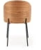 Tapicerowane krzesło z elementami drewna do jadalni K-451