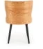 Stylowe krzesło z drewnianym obiciem do jadalni K-452