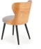 Stylowe krzesło z drewnianym obiciem do jadalni K-452
