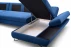 Rohová sedací souprava Loft III ve tvaru písmene U pravá s funkcí spaní, úložným prostorem + 2 hlavové opěrky
