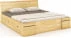 Dřevěná postel borovicová 140 se zásuvkami do ložnice Sparta maxi & dr