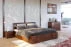 Dřevěná postel borovicová 200 se zásuvkami do ložnice Vestre maxi & dr