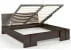 Łóżko drewniane bukowe ze skrzynią na pościel do sypialni Vestre maxi & st 200
