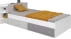 Moderní postel s plochou spaní 90 cm a se zásuvkami do dětského pokoje Como