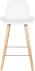 Krzesło barowe niskie białe Albert Kuip