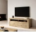 Funkční TV stolek se zásuvkami a výklenky do obývacího pokoje Kanton
