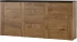 Pojemna dwudrzwiowa komoda z trzema szufladami do salonu Larona