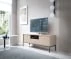 Moderní 2-dveřový TV stolek se zásuvkou a přihrádkou do obývacího pokoje Mono