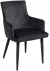 Wygodne krzesło tapicerowane z podłokietnikami do salonu Merlot