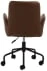 Tapicerowane krzesło obrotowe na kółkach do biura Ourense