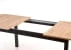Rozkładany stół Florian do jadalni dąb artisan-czarny