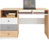 Funkcjonalne biurko z szufladami i wnękami do pokoju młodzieżowego Pixel