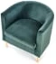 Tapicerowany fotel Clubby 2 ciemny zielony