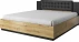 Dwuosobowe łóżko 180 z tapicerowanym zagłówkiem i pojemnikiem do sypialni Sigma