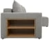 Narożnik lewy/prawy Denvo z funkcją spania DL, pojemnikiem na pościel i drewnianą półką