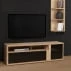 Moderní TV stolek se zásuvkou a skříňkami do obývacího pokoje Elatha