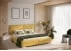 Čalouněná postel s roštem, plynovými písty a úložným prostorem do ložnice Sozontii 180